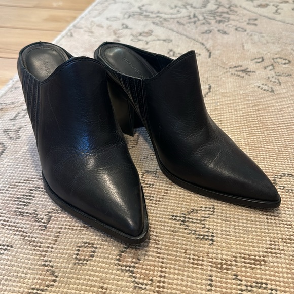Sigerson Morrison Shoes - SIGERSON MORRISON Kaden Mules / Booties in Black Leather sz 37 1/2 (US 7)